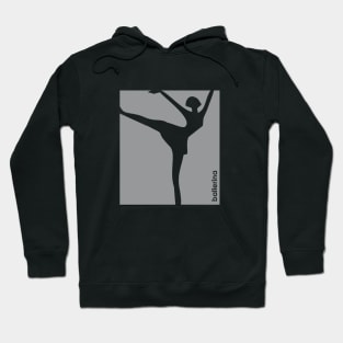 Ballerina design for ballet dancers gray Hoodie